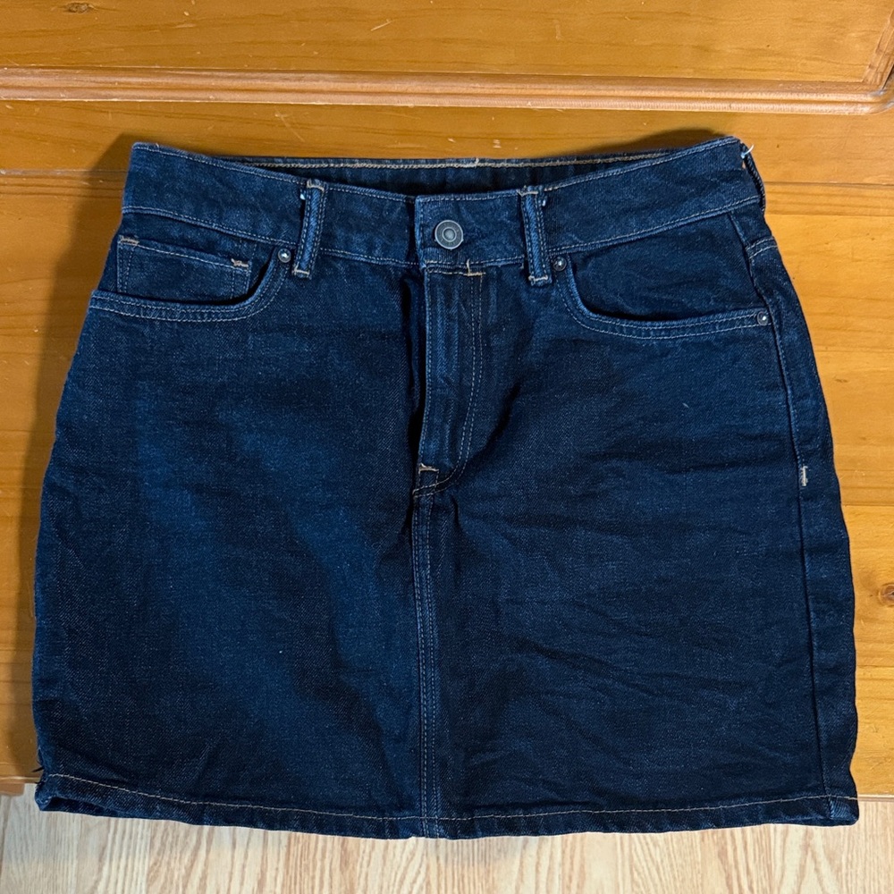 All Saints Dark Blue Mini Skirt